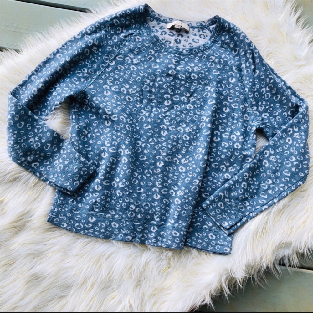 LOFT | Animal Print Pullover Sweater